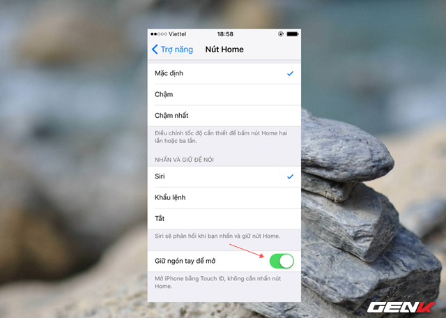 Không cần nhấn phím Home 2 lần khi mở khóa iPhone 3