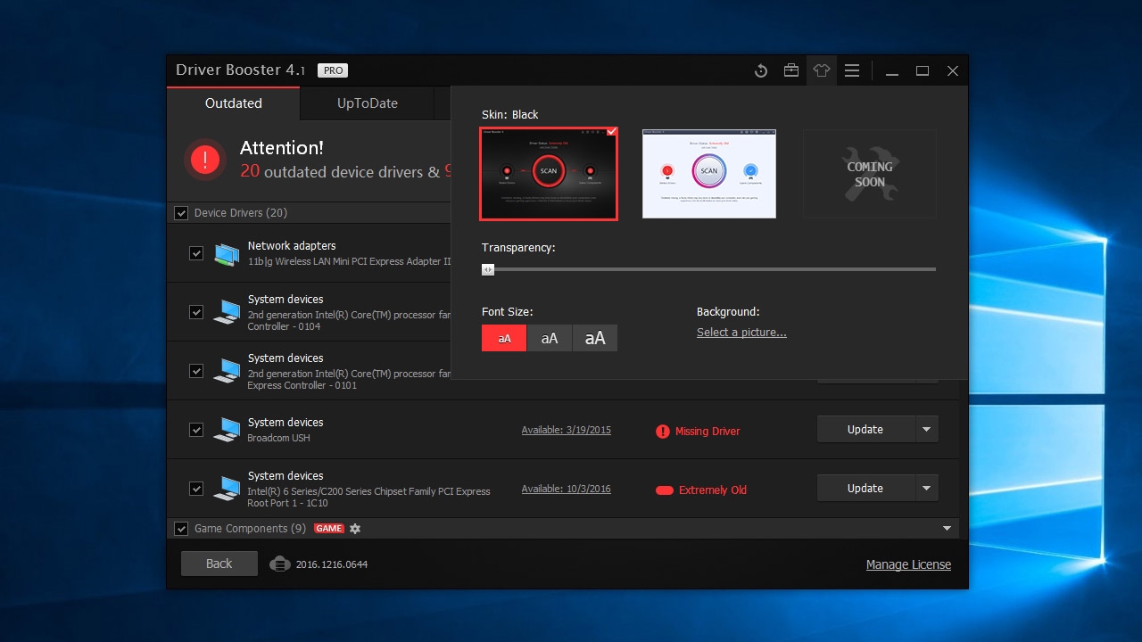 giao diện sử dụng IObit Driver Booster 4 Pro 3