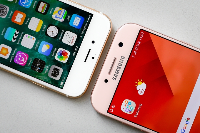 Nên mua Galaxy A5 2017 hay iPhone 6 32GB 4
