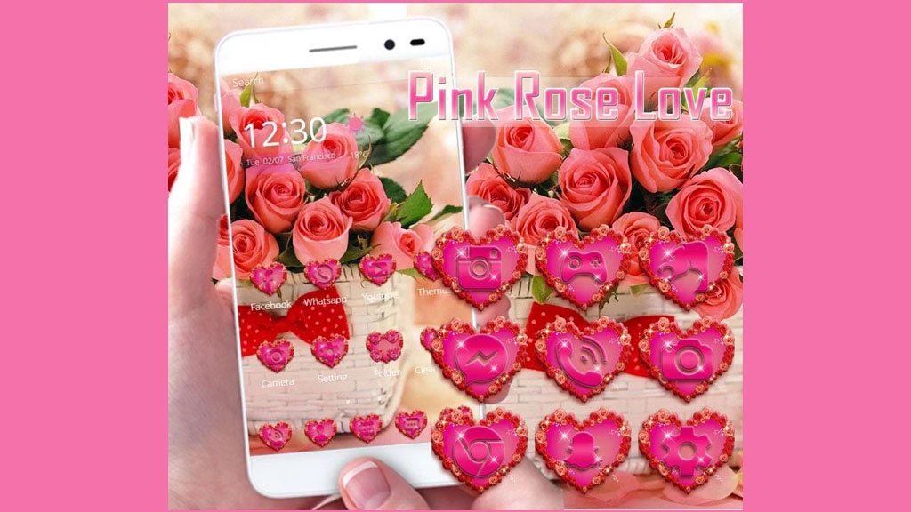 Pink Rose Valentine Theme
