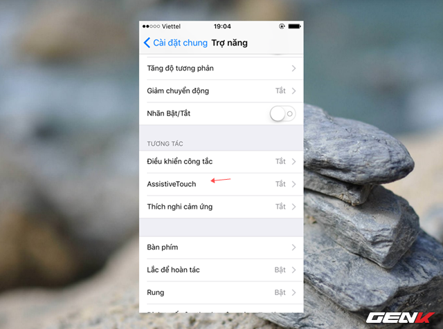 Tùy chỉnh lại các lệnh trong nút Home ảo Tùy chỉnh lại các lệnh trong nút Home ảo