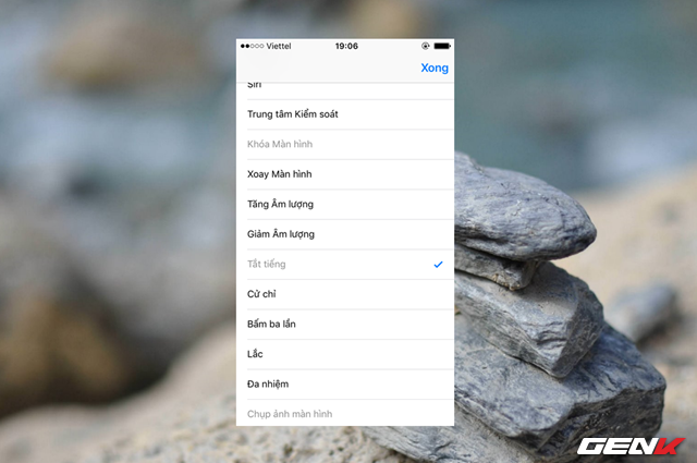Tùy chỉnh lại các lệnh trong nút Home ảo 3