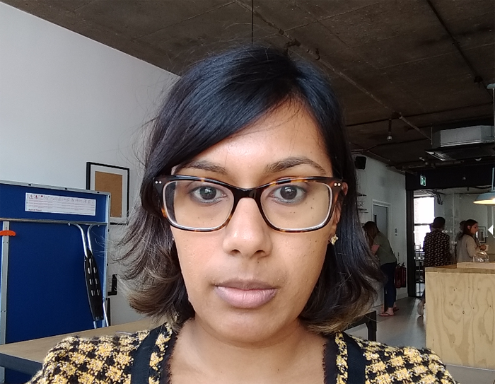 Ảnh chụp bằng camera trước của Moto G5 ở chế độ thường và bộ lọc