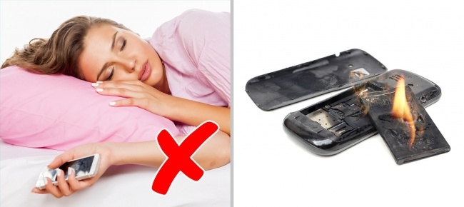 Dưới gối hoặc bên cạnh đầu (khi ngủ)