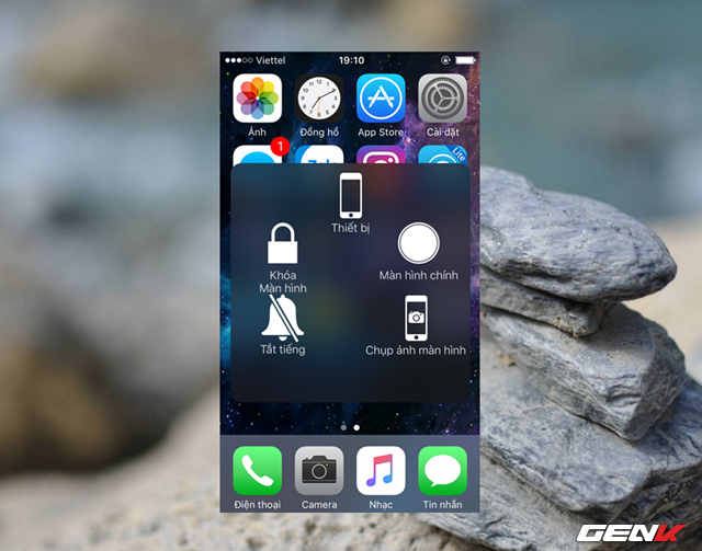 Tùy chỉnh lại các lệnh trong nút Home ảo 5