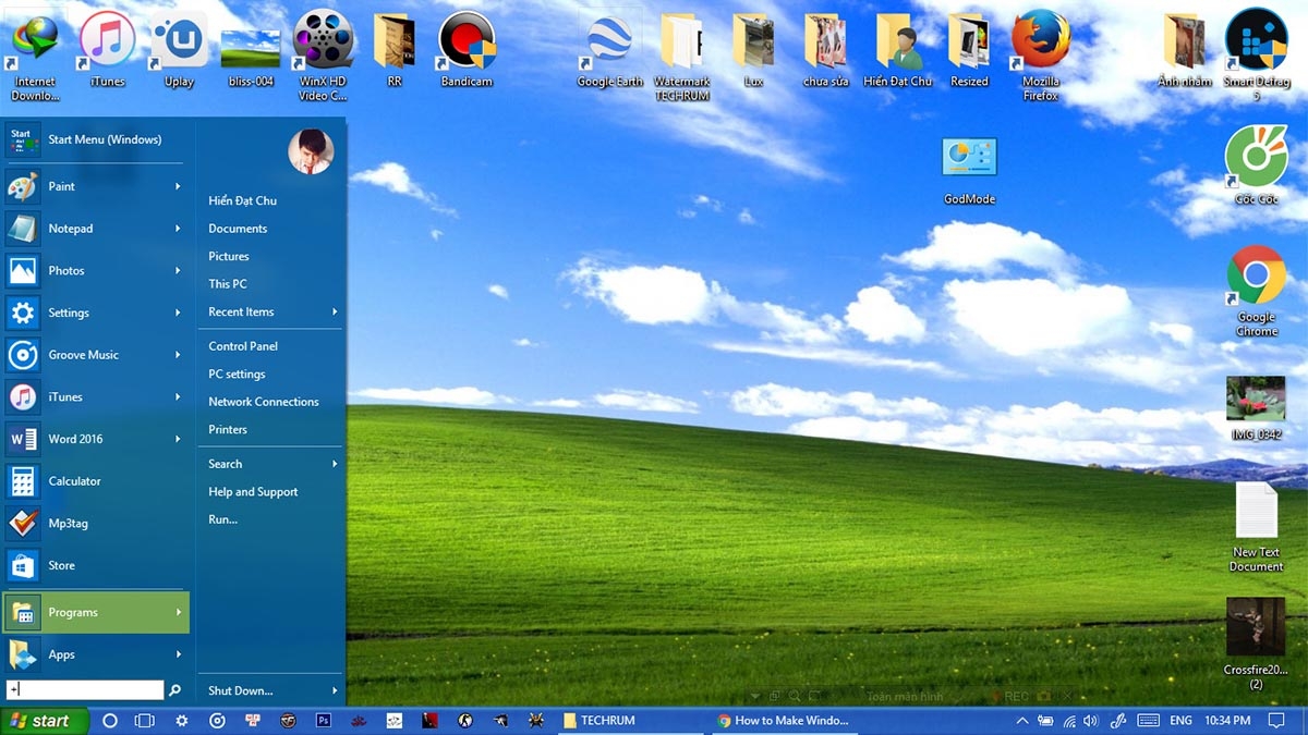 Thủ thuật cài giao diện Windows XP lên Windows 10 10
