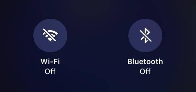 Disconnect WiFi, Bluetooth