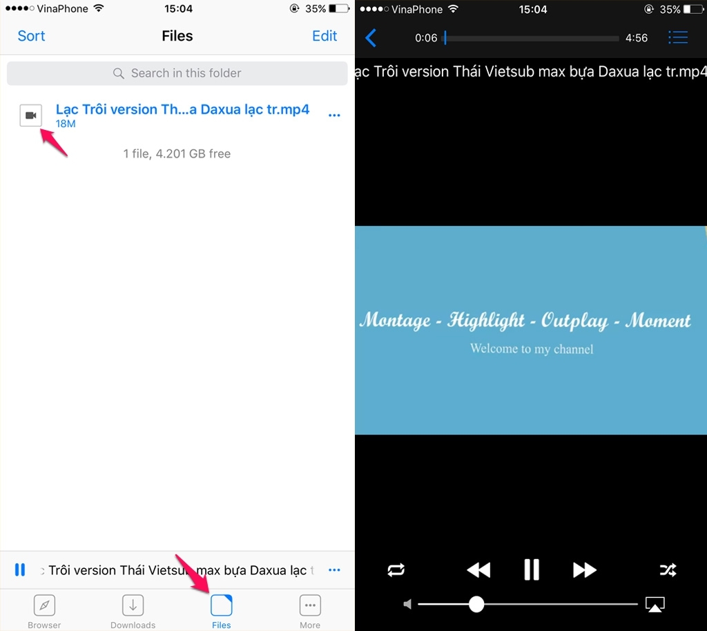 Tải video trên iOS dễ dàng với ứng dụng Browser and File Manager for Documents Tải video trên iOS dễ dàng với ứng dụng Browser and File Manager for Documents