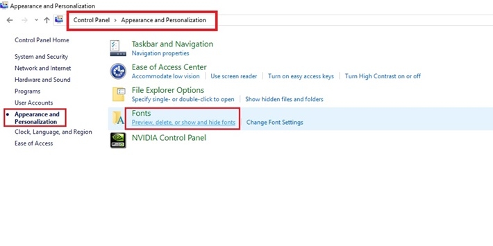 Gỡ cập nhật font chữ cho Win 7