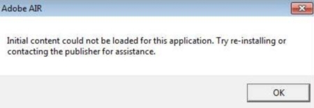 Lỗi Adobe Air Lỗi Adobe Air