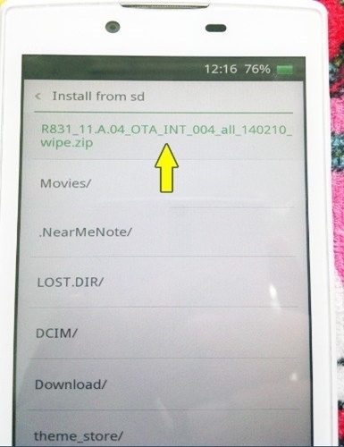 Chọn file zip đã được copy vào trước đó Chọn file zip đã được copy vào trước đó
