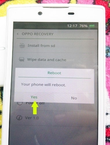 Reboot để khôi phục cài đặt gốc Reboot để khôi phục cài đặt gốc