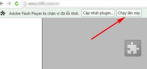 Chọn mục “Chạy lần này”