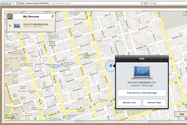 Nhờ vào Find My Mac mà người dùng có thể xác định vị trí chiếc Macbook bị đánh cắp