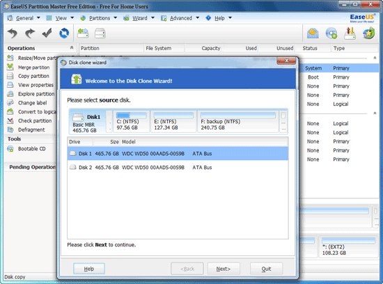 Disk/Partition Clone