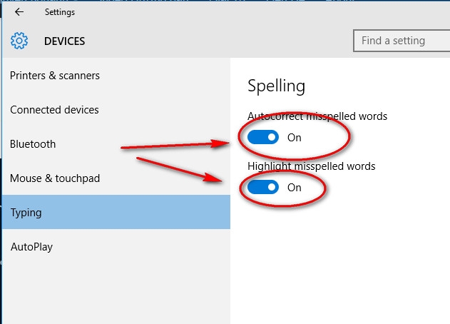 Tắt các tùy chọn như hình