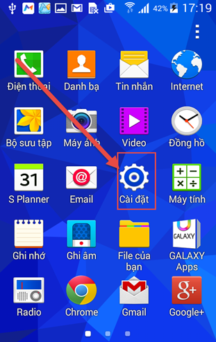 Truy cập phần cài đặt. Truy cập phần cài đặt.