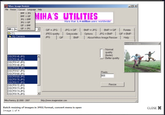 Mihov Image Resizer