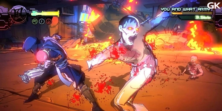 Cảnh trong Yaiba Ninja Gaiden Z