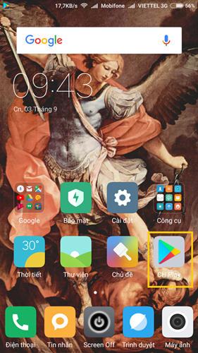 Truy cập CH Play Truy cập CH Play