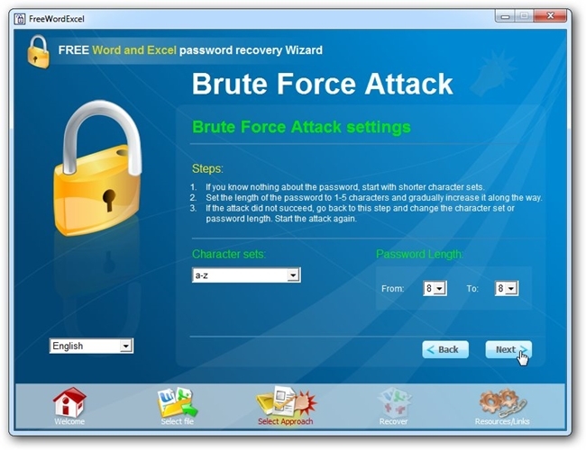 Word And Excel Password Recovery Wizard