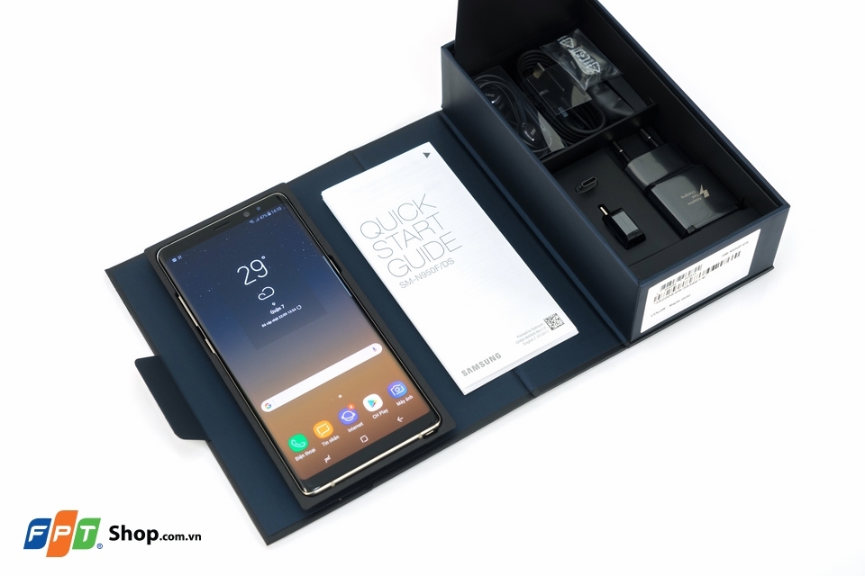 Khui hộp galaxy note8 chính hãng tại Việt Nam