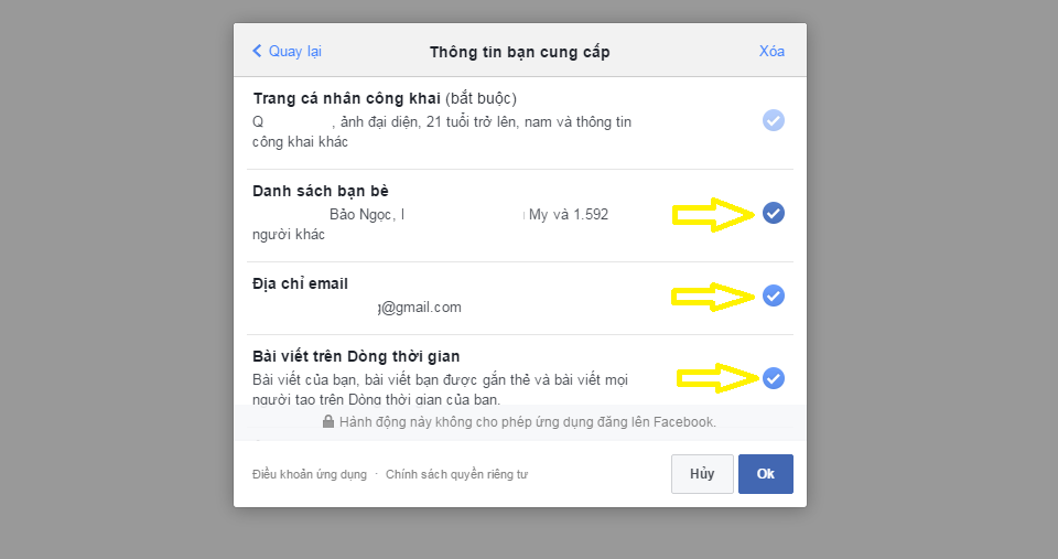Ngăn chặn mất tài khoản khi chơi app trào lưu