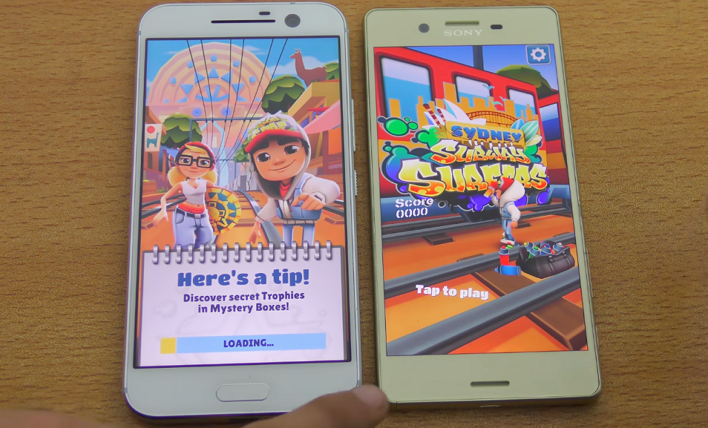 So sánh tốc độ giữa Sony Xperia X và HTC 10