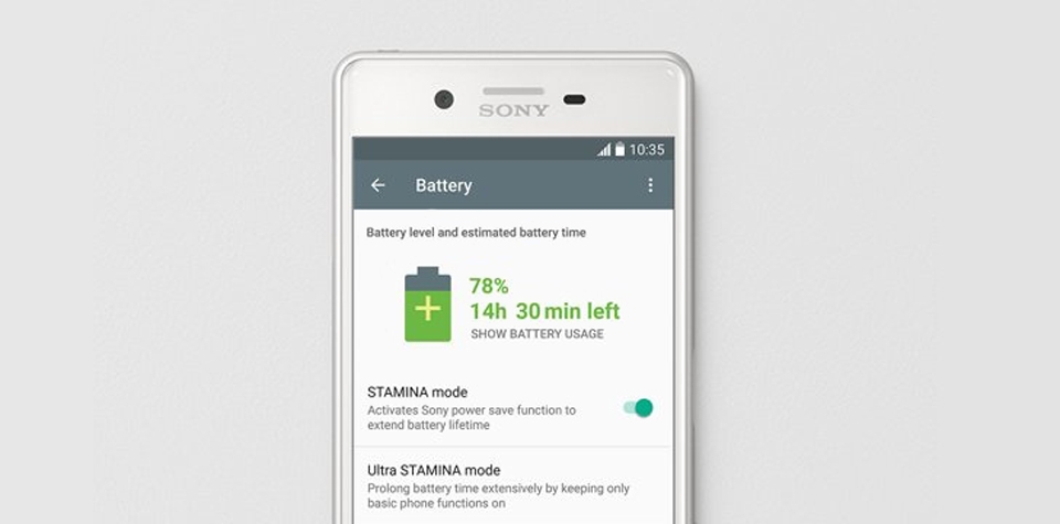 Xperia X và XA chỉ 10 phút sạc dùng được 5,5 giờ
