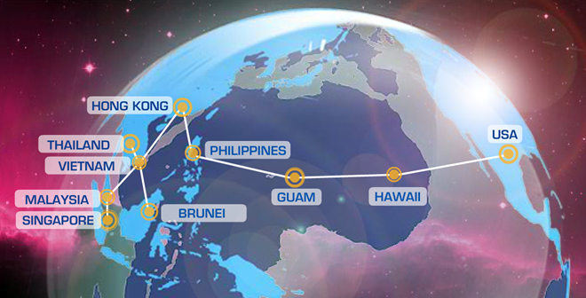 Sơ đồ tuyến cáp AAG Sơ đồ tuyến cáp AAG