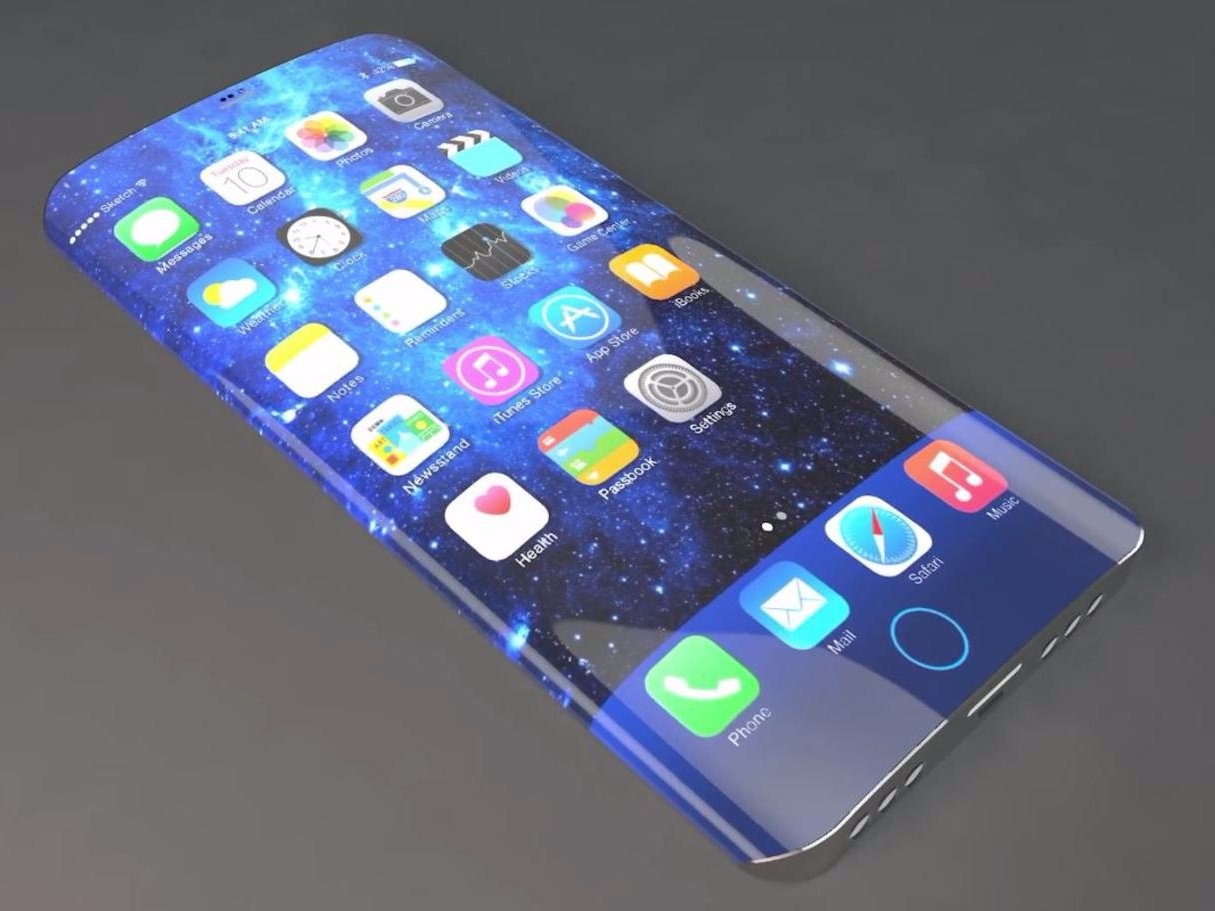 Ảnh concept màn hình cong iPhone 8