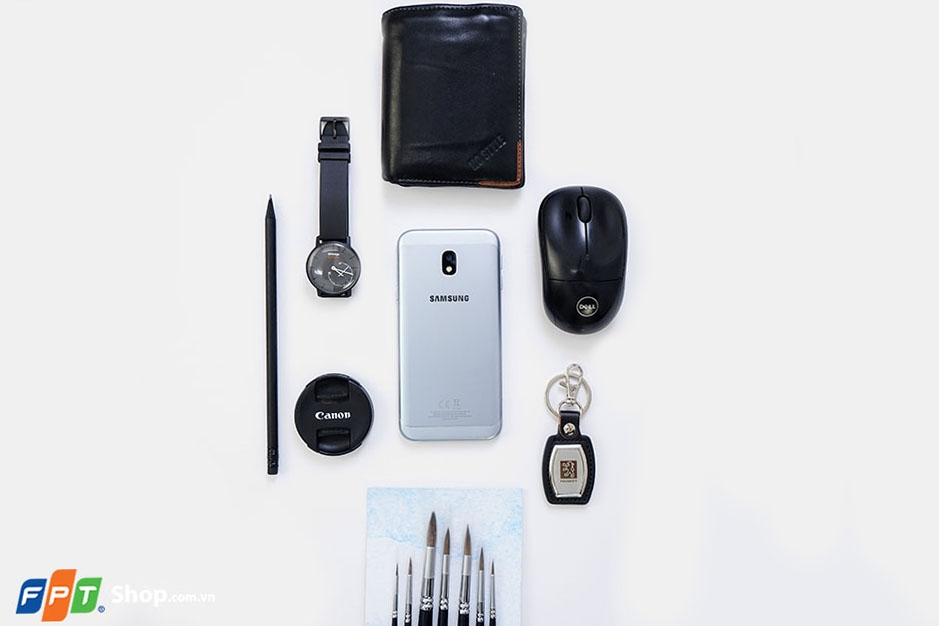 Bộ ảnh Flatlay Galaxy j3 Pro xanh ánh bạc