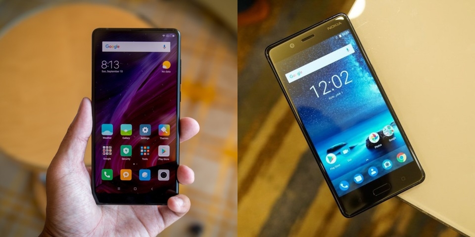 So sánh Nokia 8 và Mi Mix 2 (ảnh 1) So sánh Nokia 8 và Mi Mix 2 (ảnh 1)