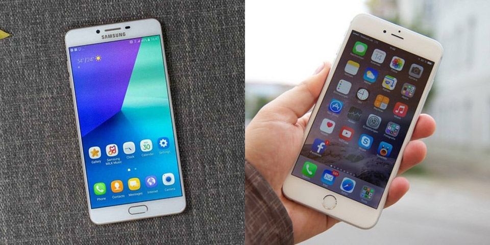 So sánh Galaxy C9 Pro và iPhone 6 Plus (ảnh 1)