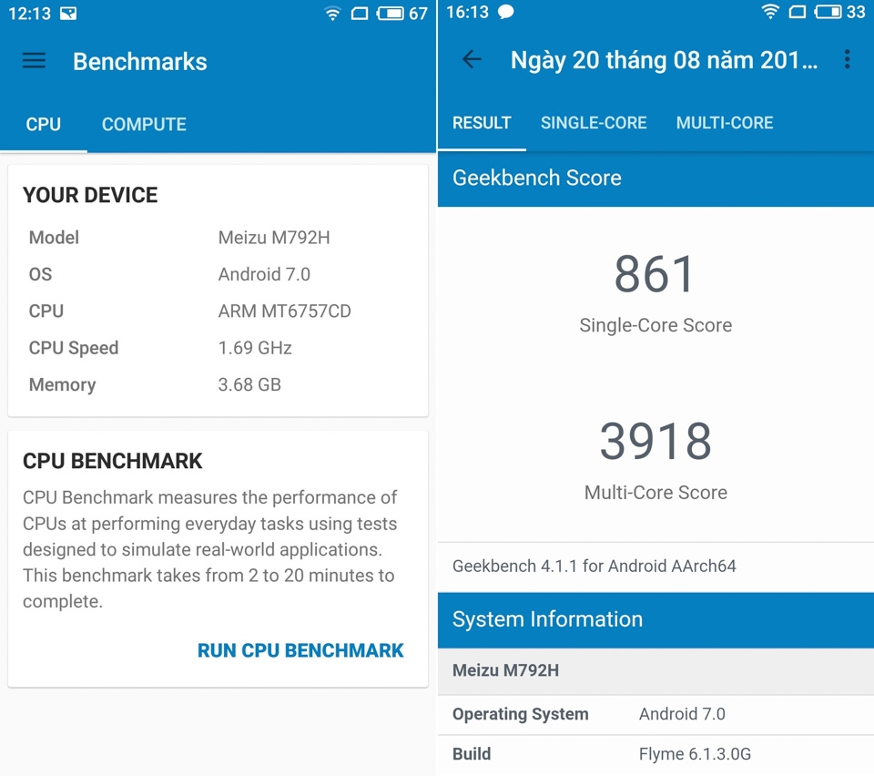 Đánh giá hiệu năng MEIZU Pro 7 (ảnh 4)