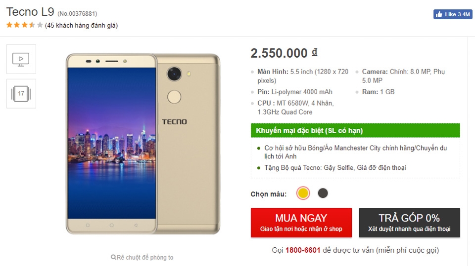 Mua smartphone TECNO L9 - Cơ hội du lịch nước Anh! (ảnh 7)