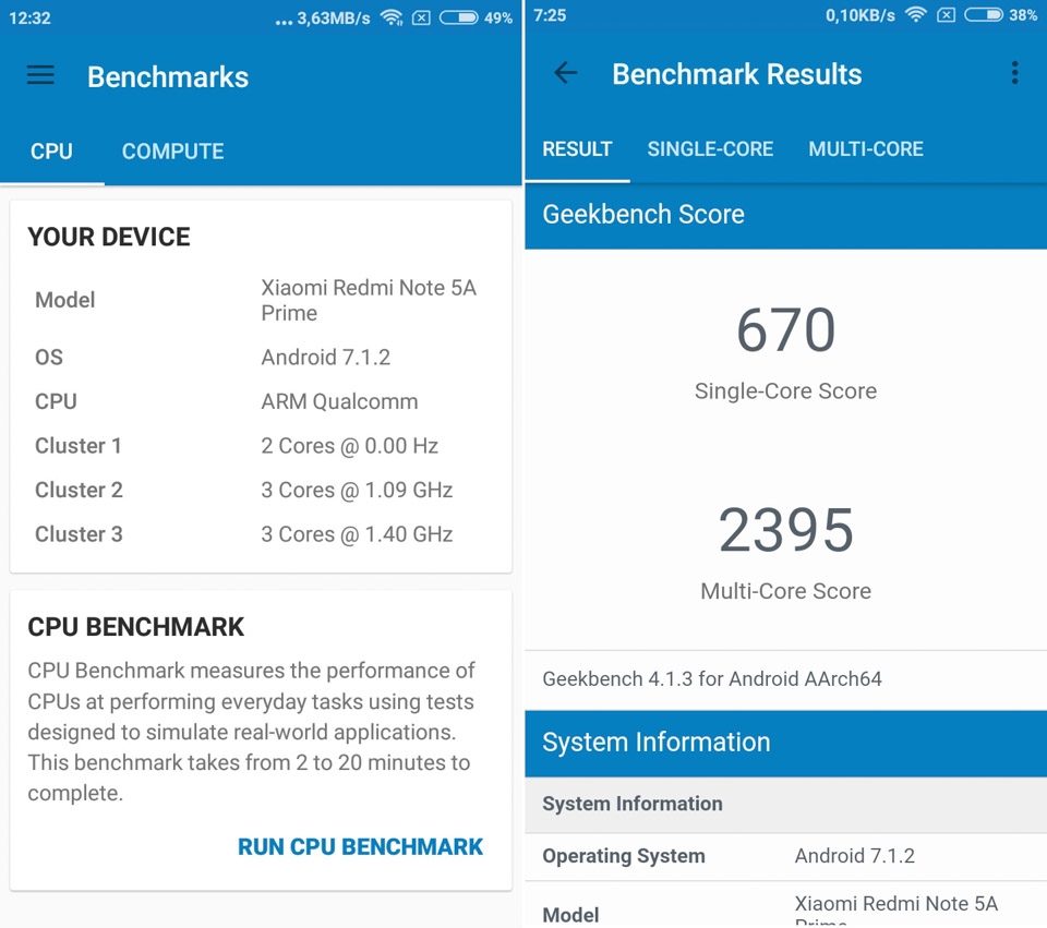 Đánh giá hiệu năng Redmi Note 5A Prime (ảnh 5) Đánh giá hiệu năng Redmi Note 5A Prime (ảnh 5)