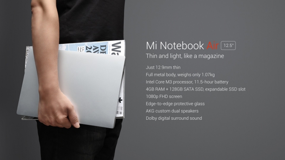 Xiaomi chính thức giới thiệu Notebook Air với 2 phiên bản, máy cực đẹp, cấu hình tót, giá rẻ
