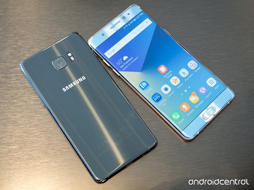 Hình ảnh 4 màu thực tế của Samsung Galaxy Note 7 mới ra mắt