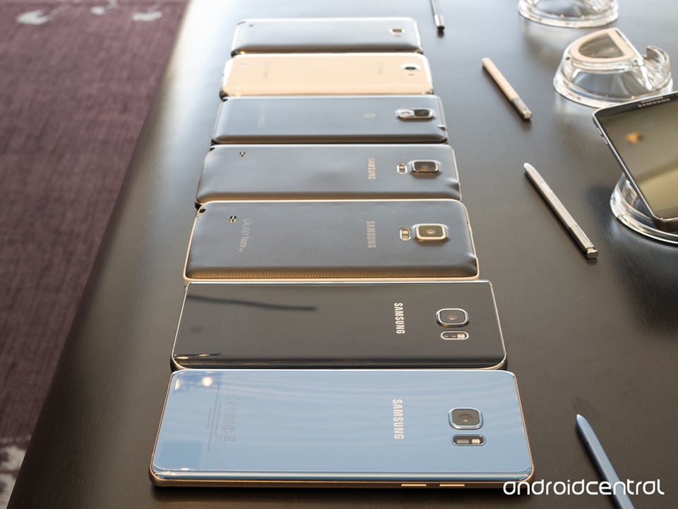 Hình ảnh 4 màu thực tế của Samsung Galaxy Note 7 mới ra mắt