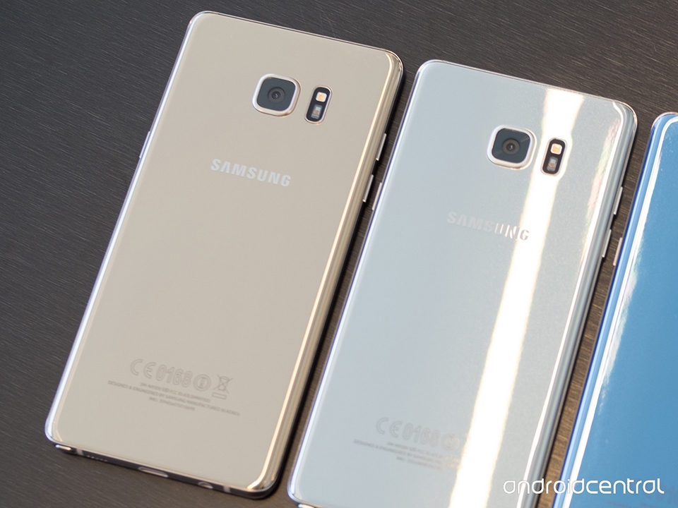 Hình ảnh 4 màu thực tế của Samsung Galaxy Note 7 mới ra mắt