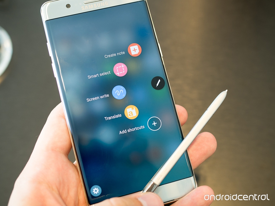 Hình ảnh 4 màu thực tế của Samsung Galaxy Note 7 mới ra mắt