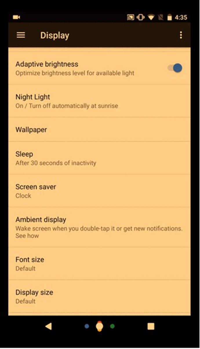 Nexus mới có chế độ màn hình vàng Night Light, nhấp đúp để xem thông báo Nexus mới có chế độ màn hình vàng Night Light, nhấp đúp để xem thông báo
