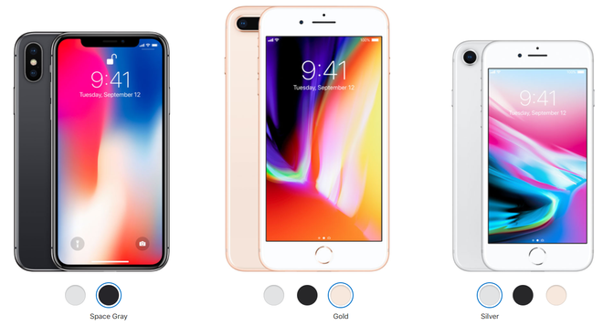 Cả 3 chiếc iPhone mới đều không có màu hồng. Thật đáng tiếc!