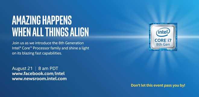 Intel công bố thời điểm ra mắt chip Coffee Lake! 3 Intel công bố thời điểm ra mắt chip Coffee Lake! 3