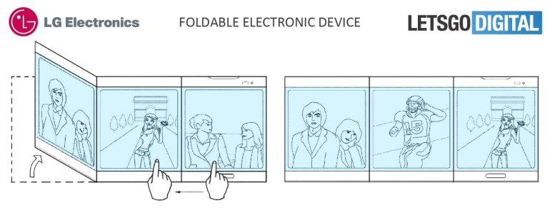 LG đăng ký bằng sáng chế với 3 màn hình gập 2