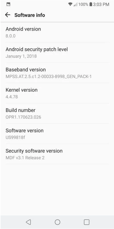 LG V30 chuẩn bị được cập nhật Android Oreo