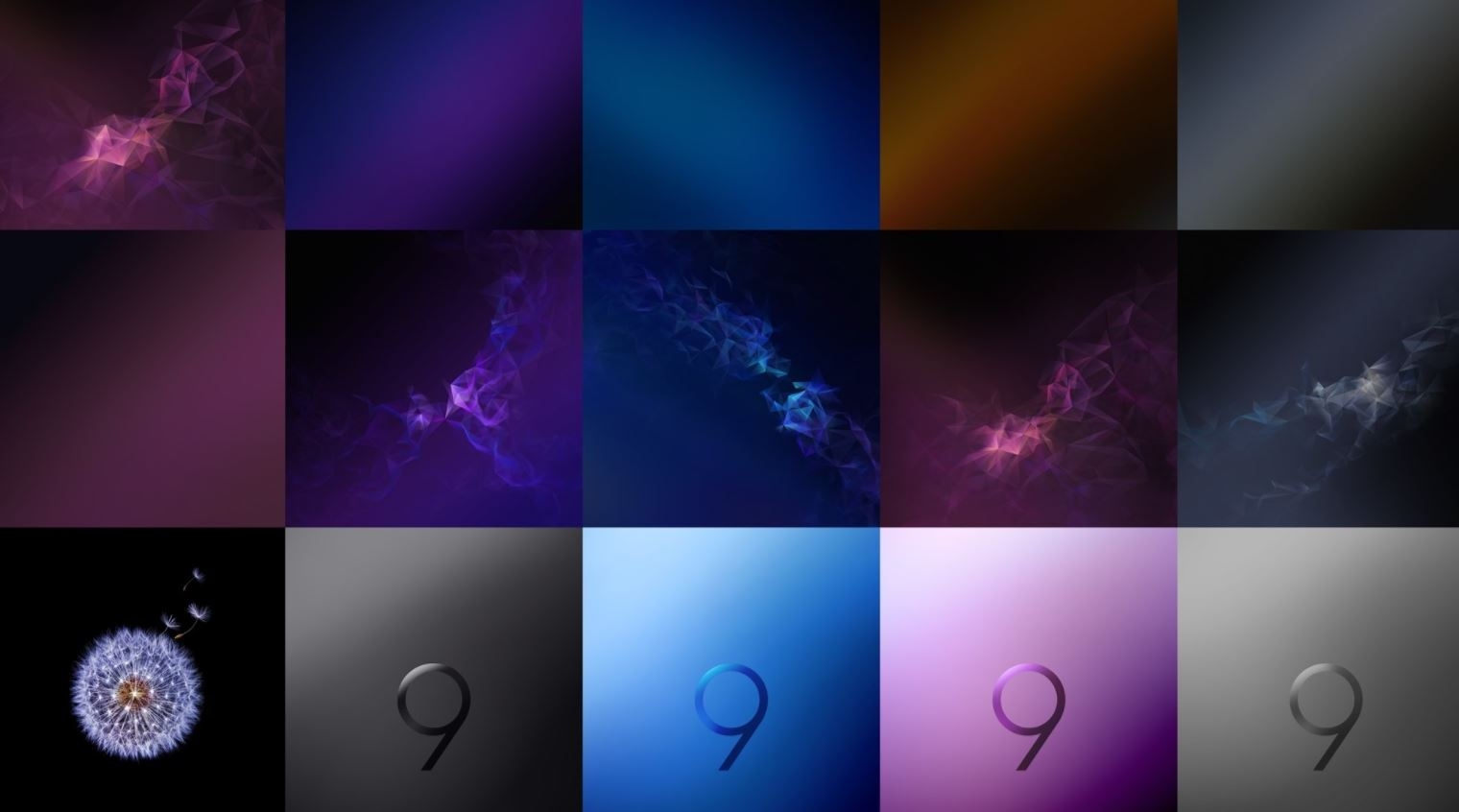Mời tải về trọn bộ hình nền của Galaxy S9 và S9+