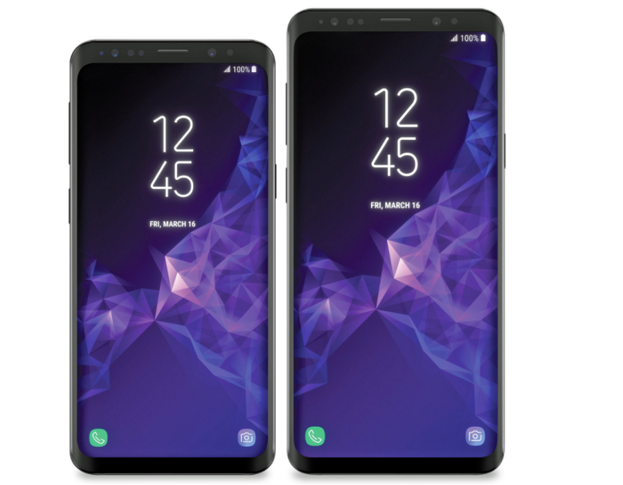 Rò rỉ mặt trước của bộ đôi siêu phẩm Galaxy S9 và Galaxy S9+