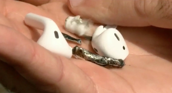 Tai nghe không dây AirPods đột nhiên bốc cháy